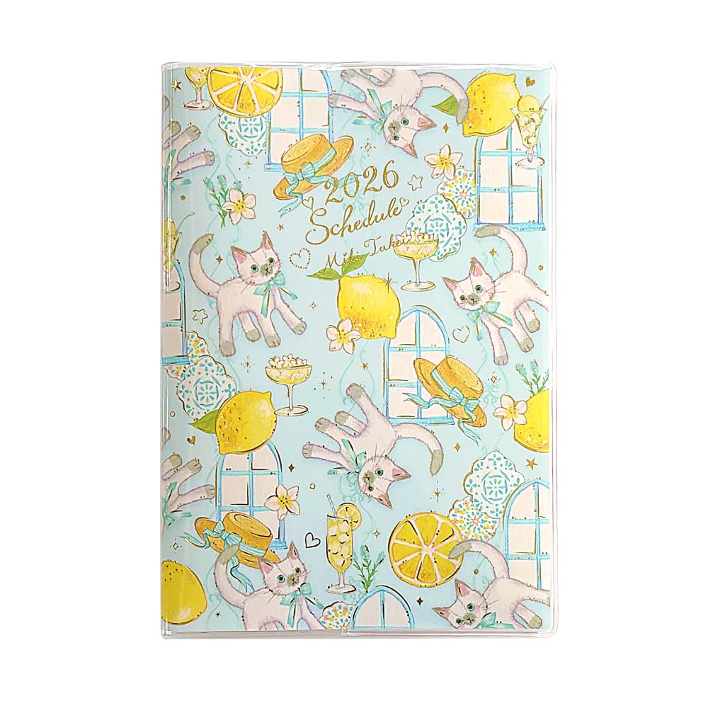 Amazon | クローズピン たけいみき 手帳 2026年 A6 マンスリー 地中海 Amazon | クローズピン たけいみき 手帳 2026年 A6 マンスリー 地中海